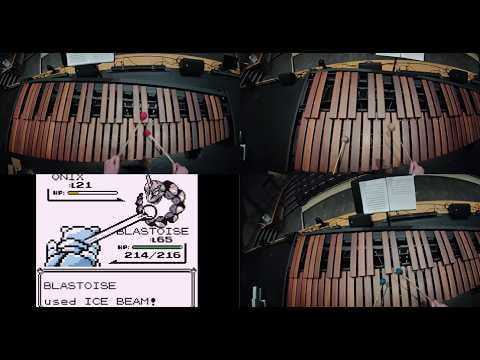 [OC] Pokemon Red/Blue/Yellow Trainer Battle Theme: Arranged For Marimba