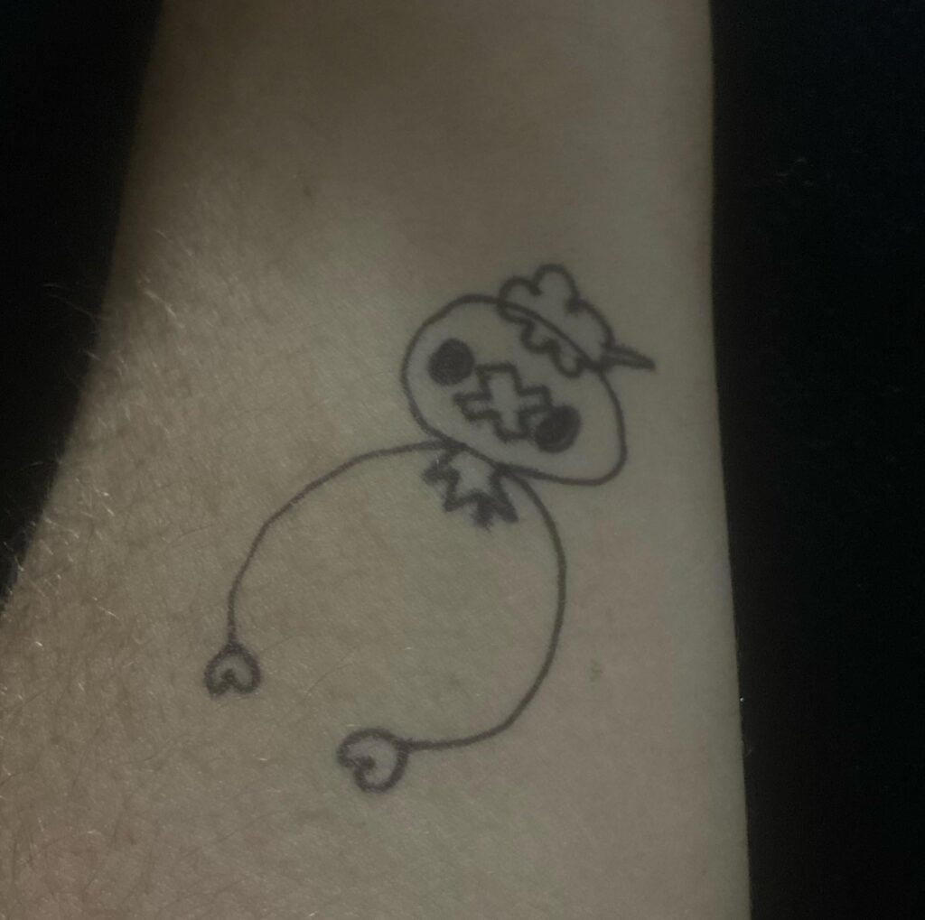 My girlfriend drew drifloon on my arm