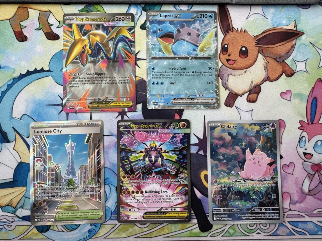 Perfect Order ETB went well - Interestingly, Got a Double Hit in One Pack, Mega Zygarde and Lapras