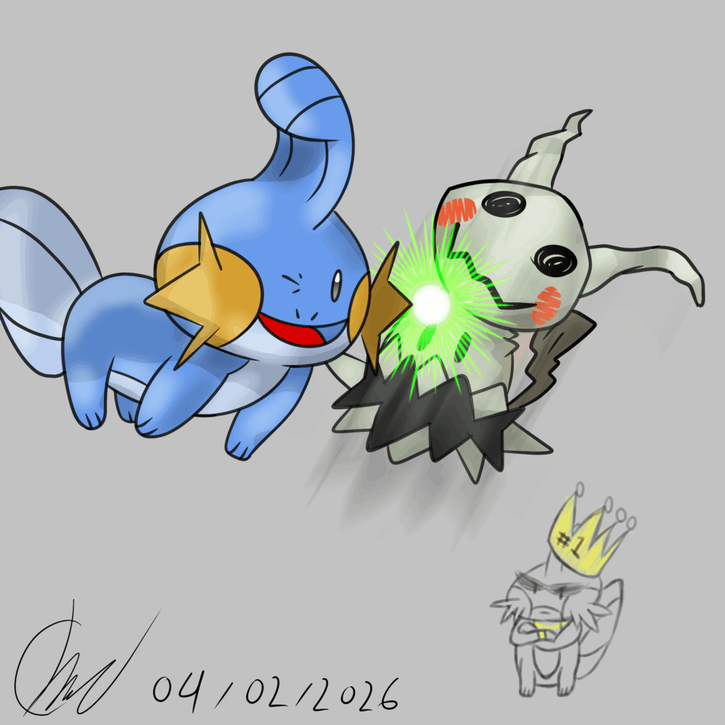 Someone told me Mimikyu is better than Mudkip so I made this