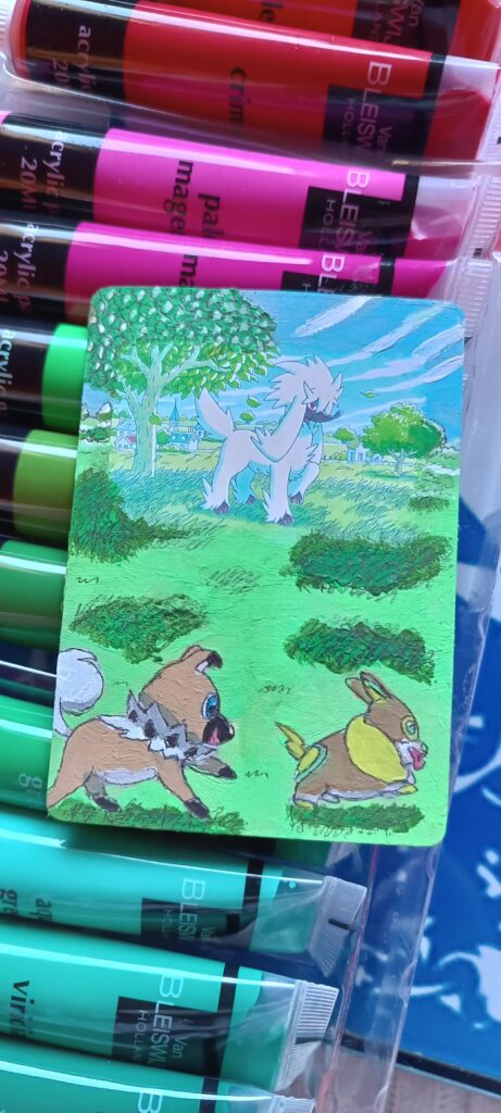 I tried for the first time to expand the art of an existing card!