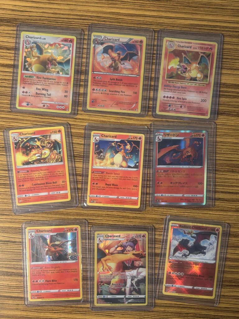Charizards from over the years.