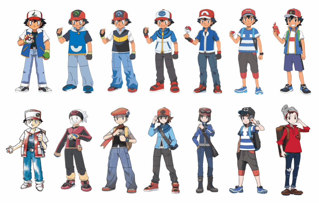 Ash Ketchum and player comparison
