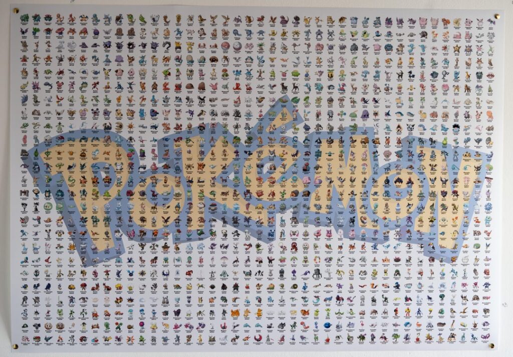 I put together this complete 1025 Pokemon Pokedex poster for my nephew's birthday. What do you guys think?