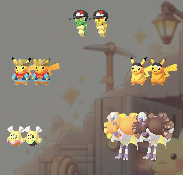 Assets for Fossil Pikachu, Pikachu with a visor, Flittle, and Espathra have been added.