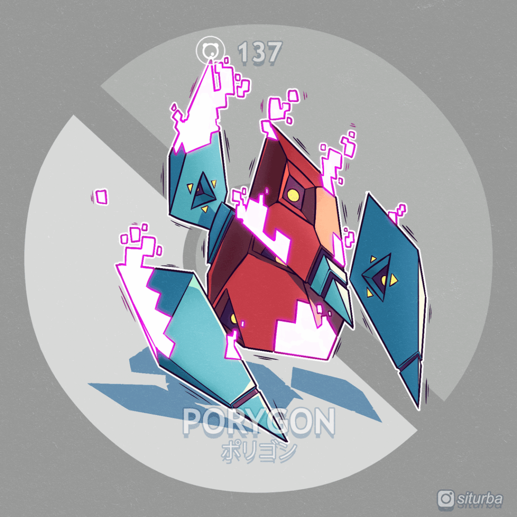 I'm redesigning a Pokemon every day in a Sci-Fantasy style. Here are Porygon, Omanyte, Kabuto, Aerodactyl and Snorlax lines