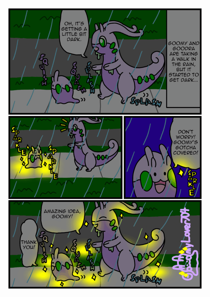 [OC] A Sparkly Rain Walk 🌧✨️