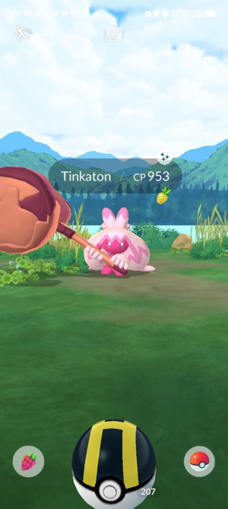 Shiny tinkaton from community day ticket!