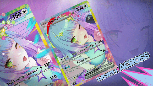 Hey hey! I tried turning my OC into a Pokémon card as Trainer and even animated it honestly, it’s so fun seeing my OC come to life like this! ✨