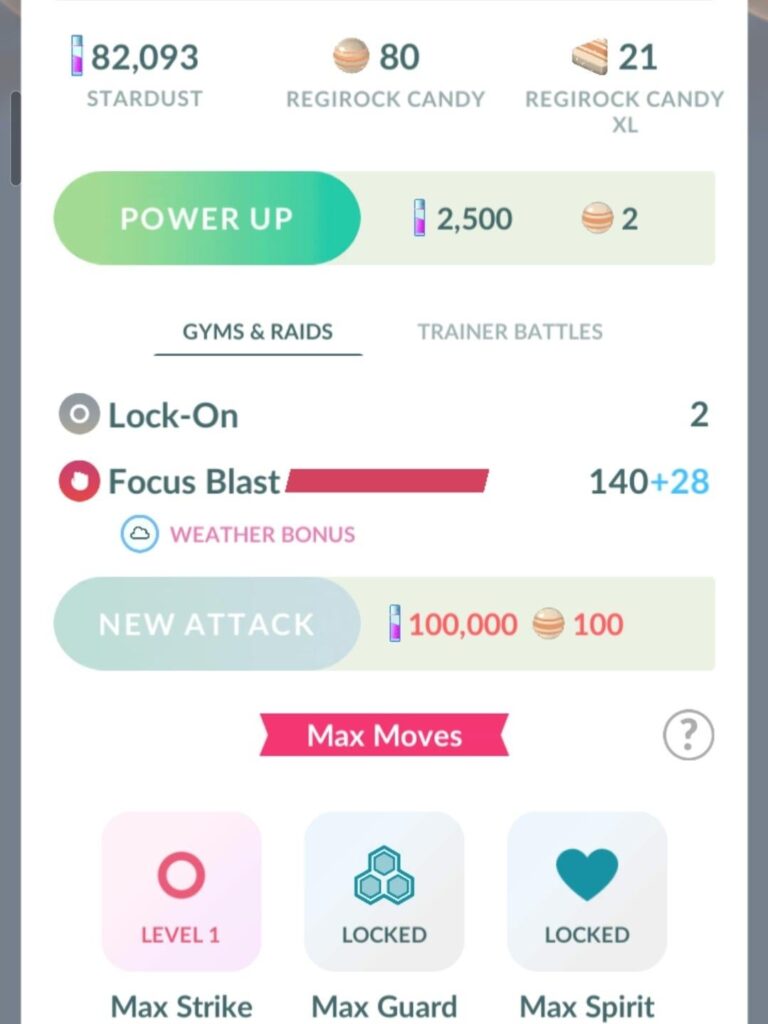 Max Guard or Max Spirit for Regirock
