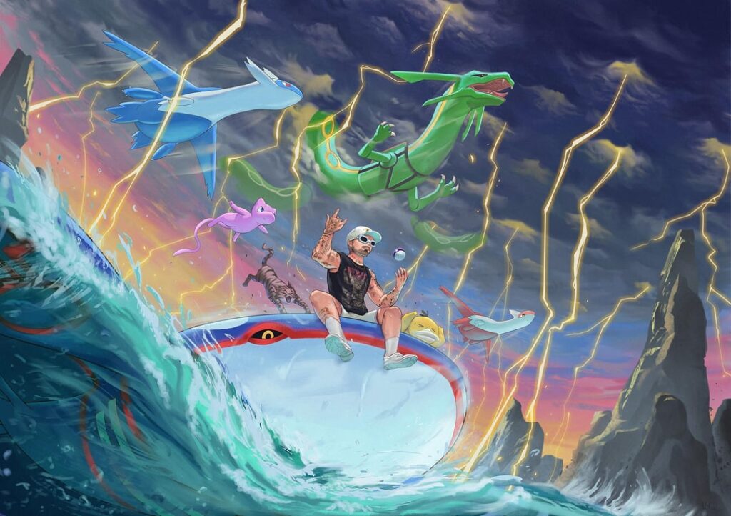 [OC] Here are some summer theme pokemon I did.