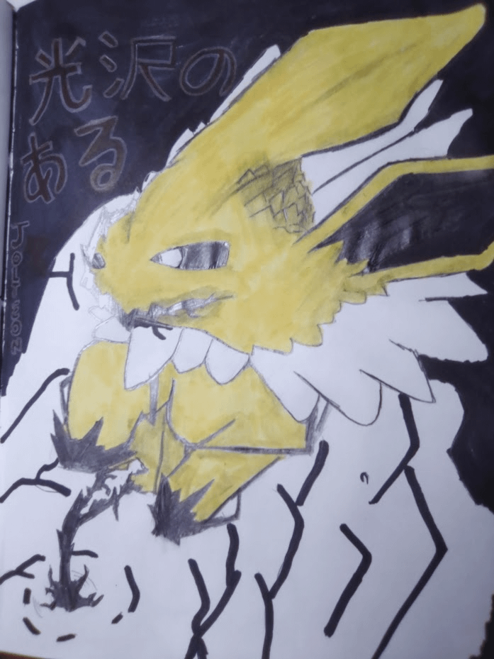 Jumping Jolteon (Sorry for the lead glare)