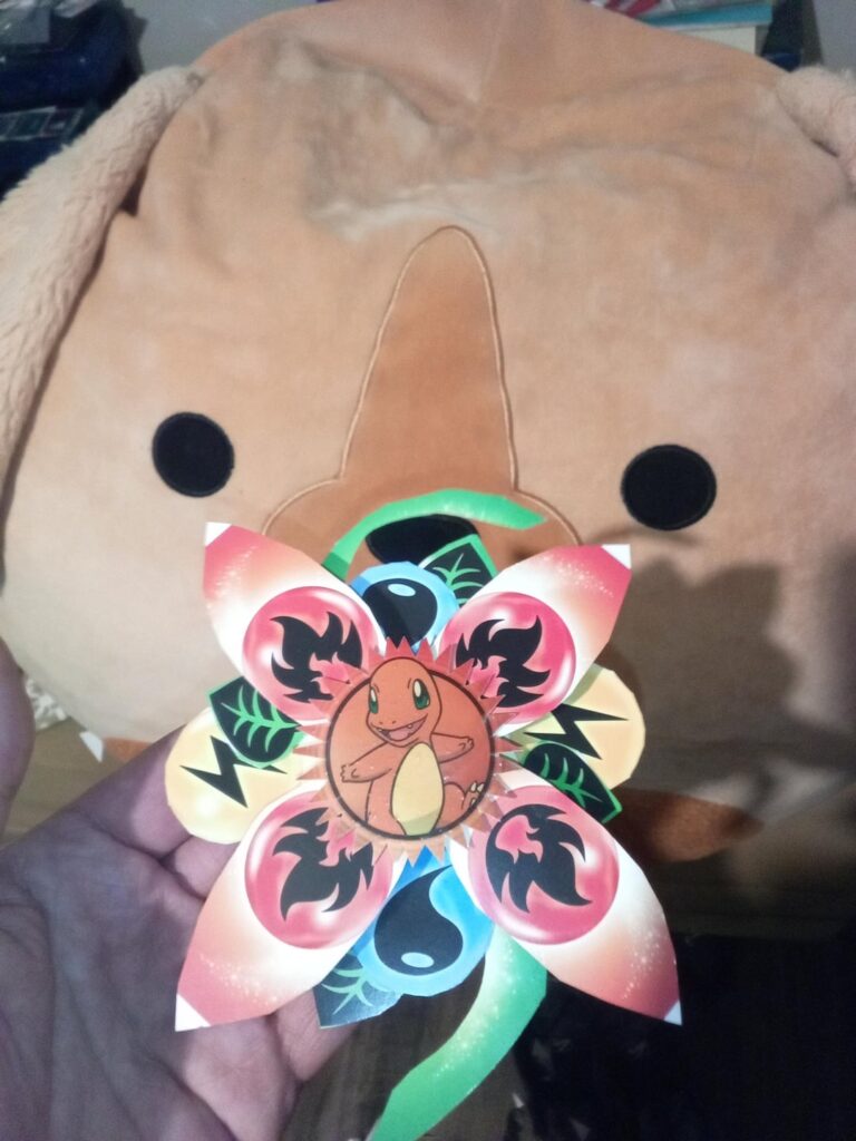 My second poke flower . Give it a grade and me an new idea.For All You .how about a poke pagoda? No the dog stays.