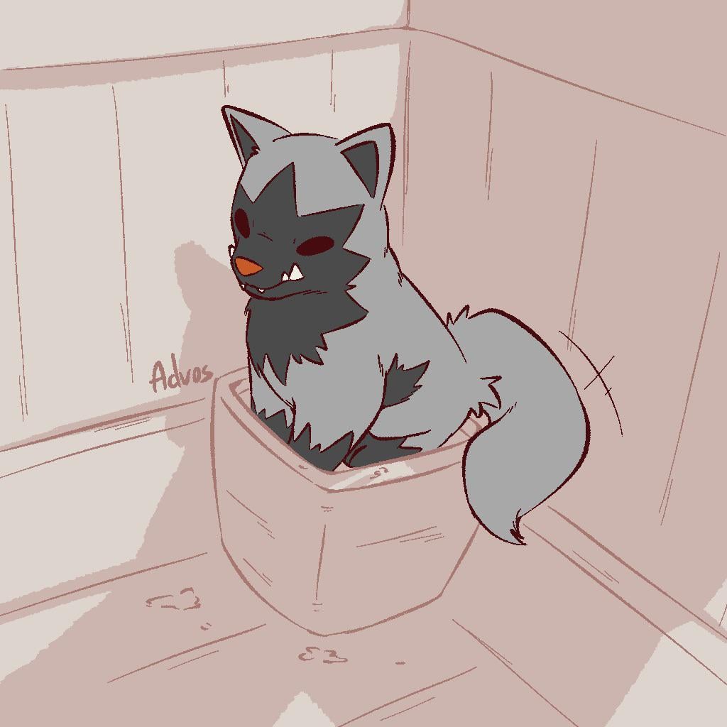 [OC] Poochyena thinks he's a plant