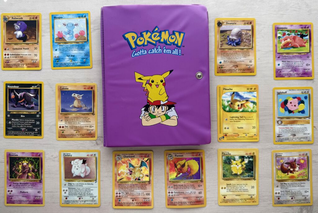 Found my old Pokémon binder from childhood. Late 90s / early 2000s stuff. Pretty sure these haven’t seen daylight in over 20 years.