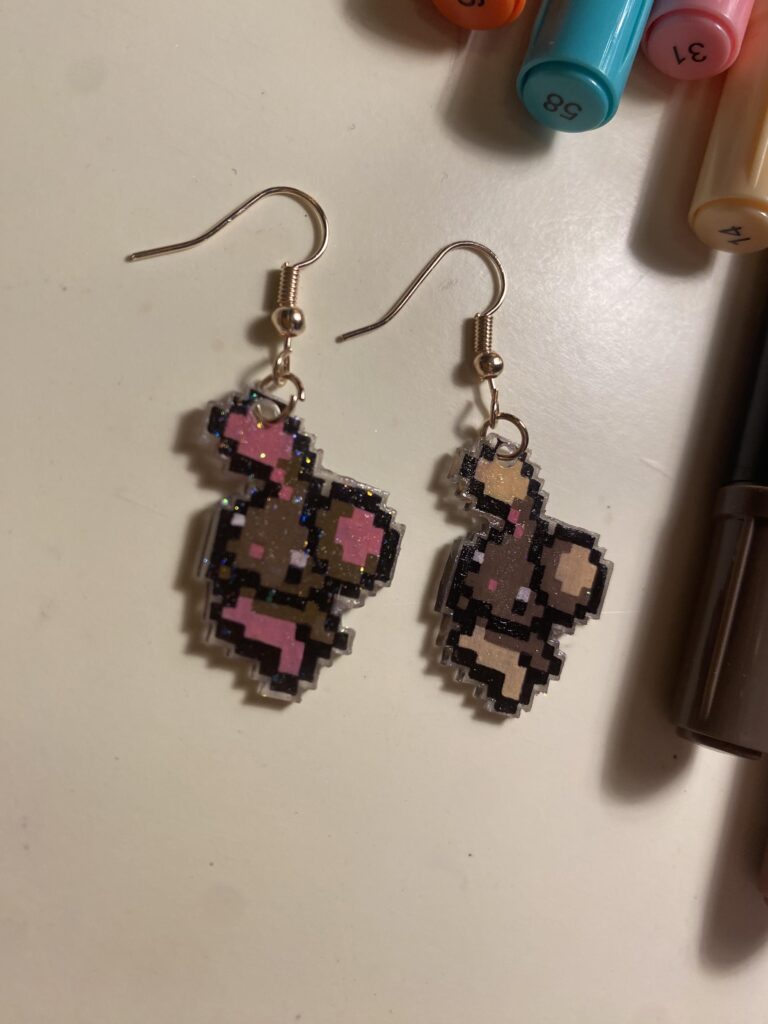 Made Buneary earrings since merch of her is hard to find