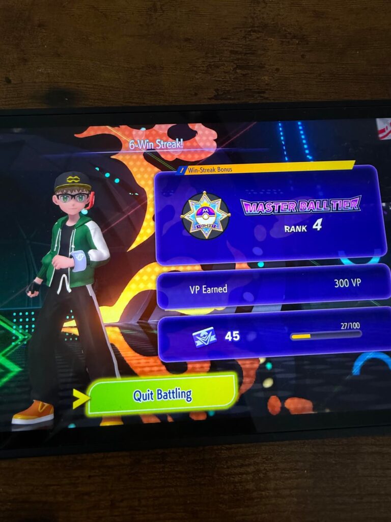 Got to Master Ball rank in Pokemon Champions!