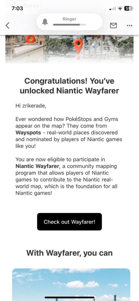 Wayfarer sign in issue