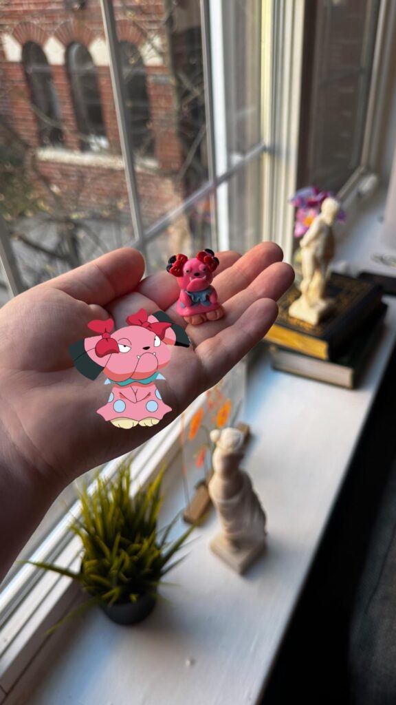My daughter and her friends are getting into Pokemon finally so I’ve been making the little clay figurines to play with 🫶