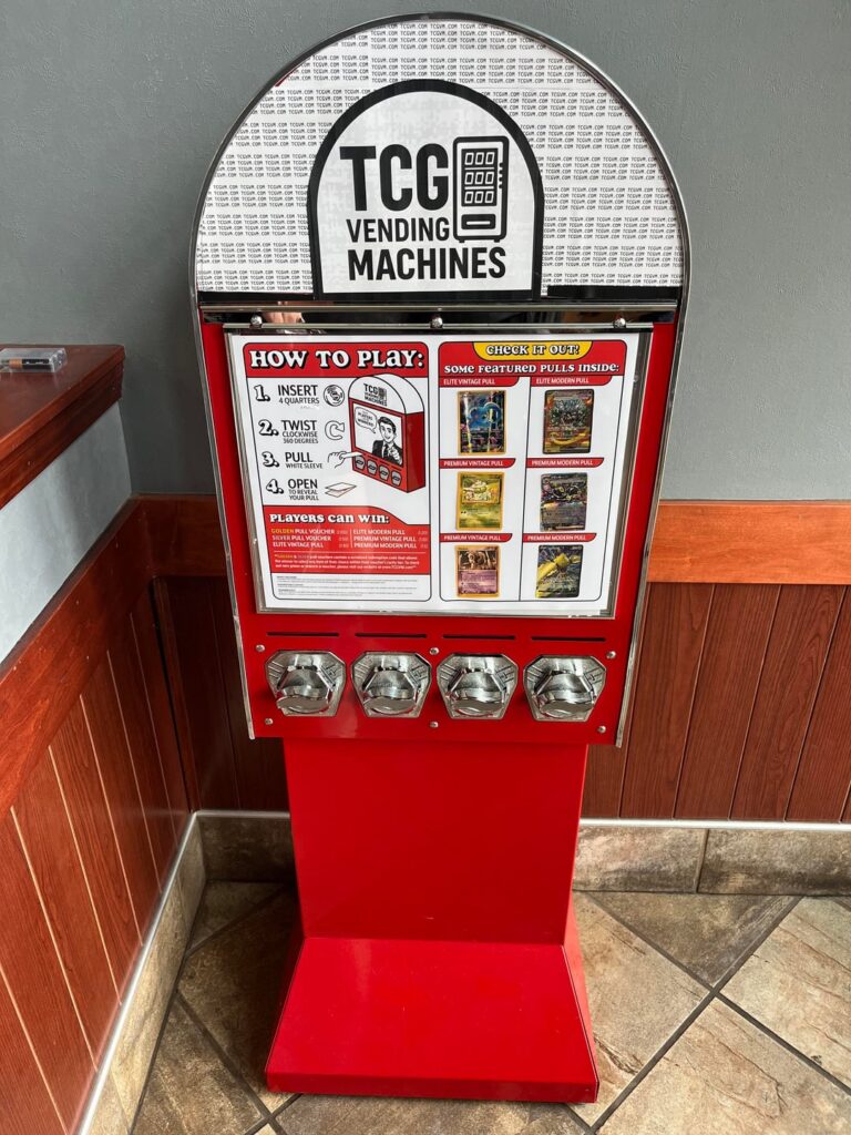 TCG vending machine spotted at local coffee shop