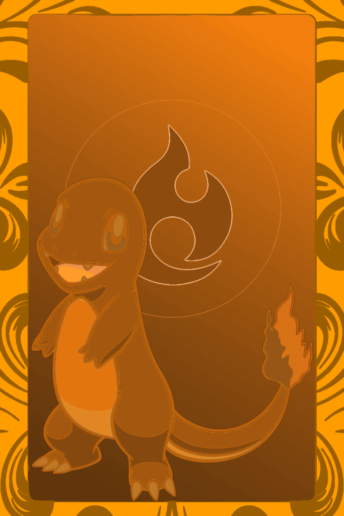 (OC) (PokéArcana Part 3) I made the Fire element as a Persona Arcana card