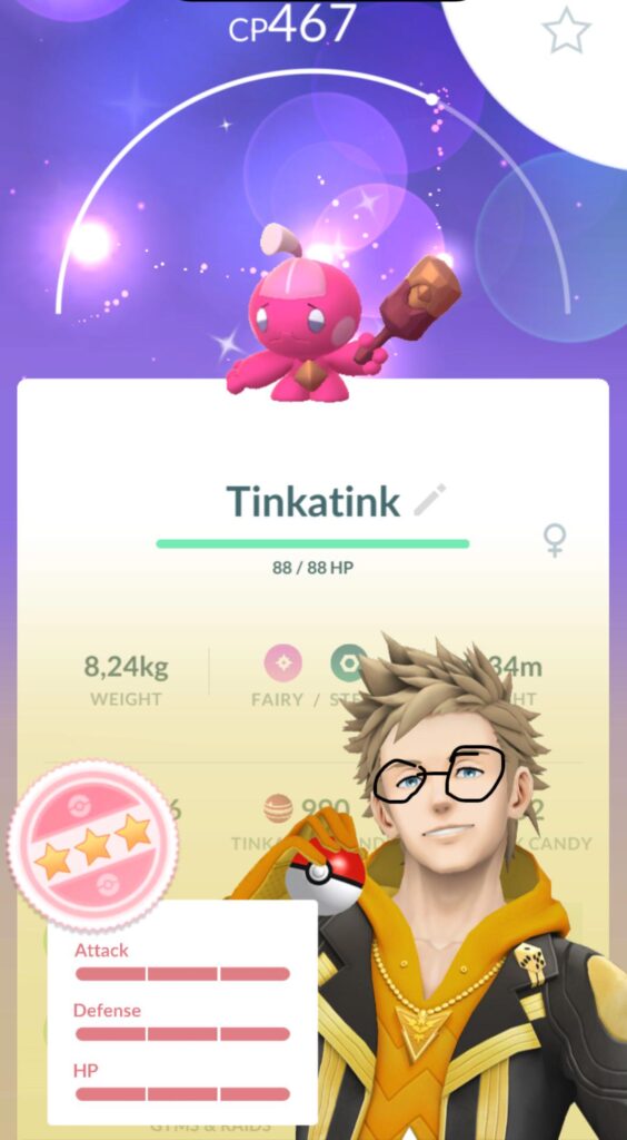Boyfriend insisted on trading tinkatinks as he wanted a lucky shiny (I couldnt care less about tinkatink) We didnt get a lucky trade but he gave me a shundo 😂
