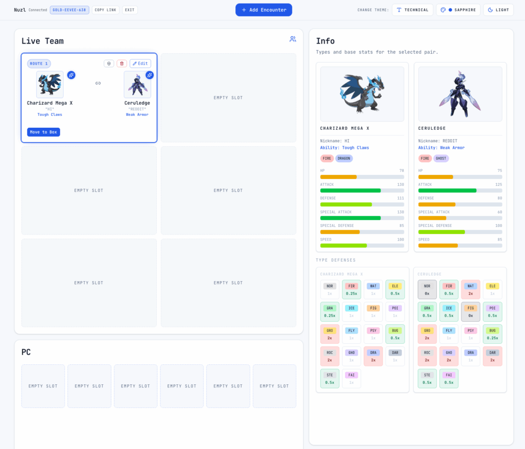 I got tired of using spreadsheets for Soul Links, so I built a real-time tool for it (Nuzl)
