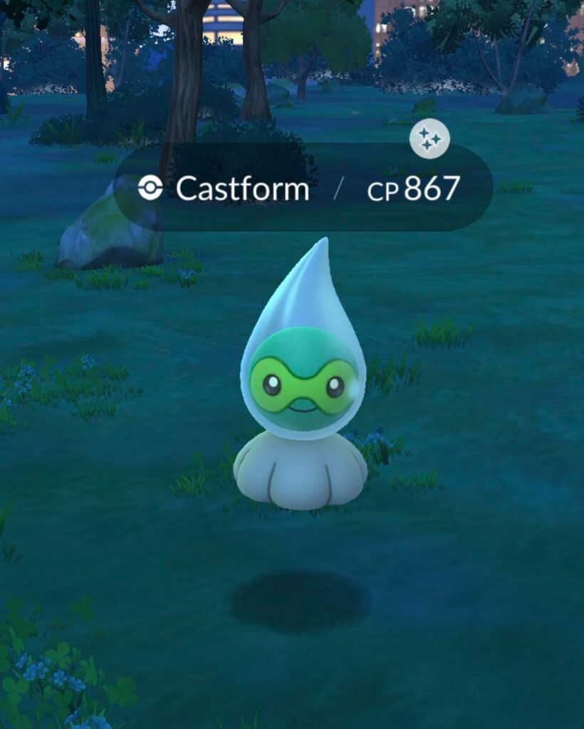 just caught a shiny Castform