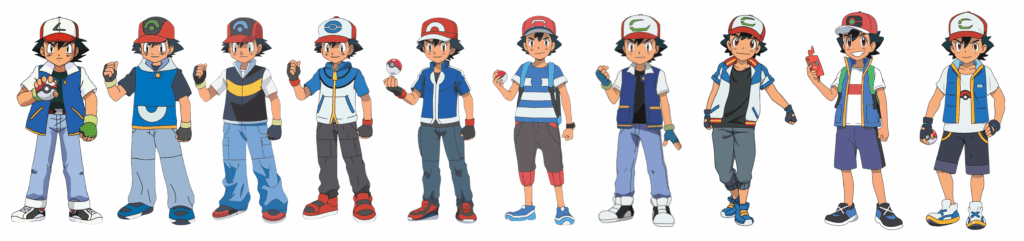 evolution of Ash Ketchum (update)
