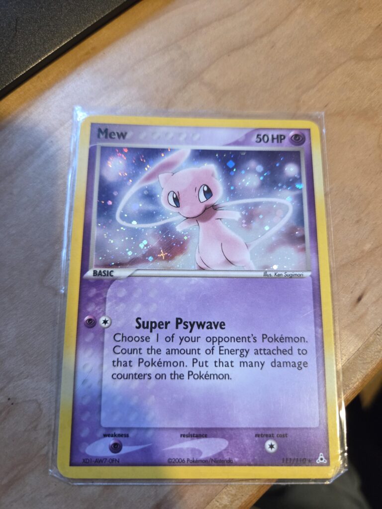 Found my old binder that had been missing for at least 10 years, opened it to this baby on the first page and took a psywave of nostalgia damage