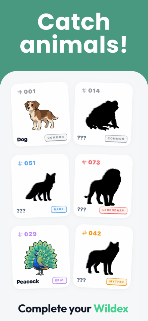 I created a Pokedex style app for real animals - Wildgram