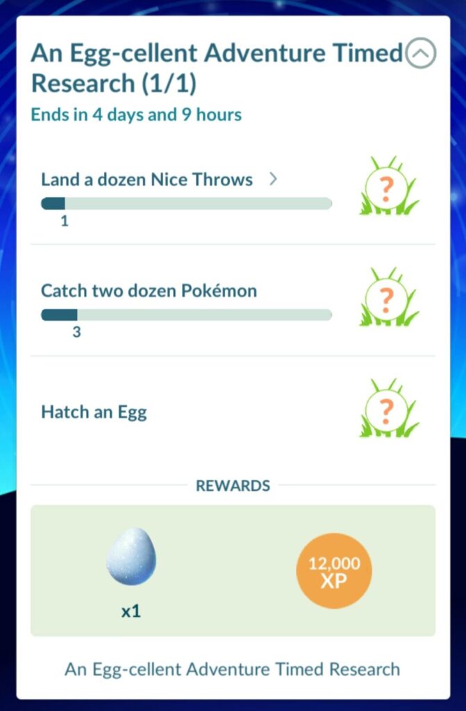 An Egg-cellent Adventure Europe Timed Research