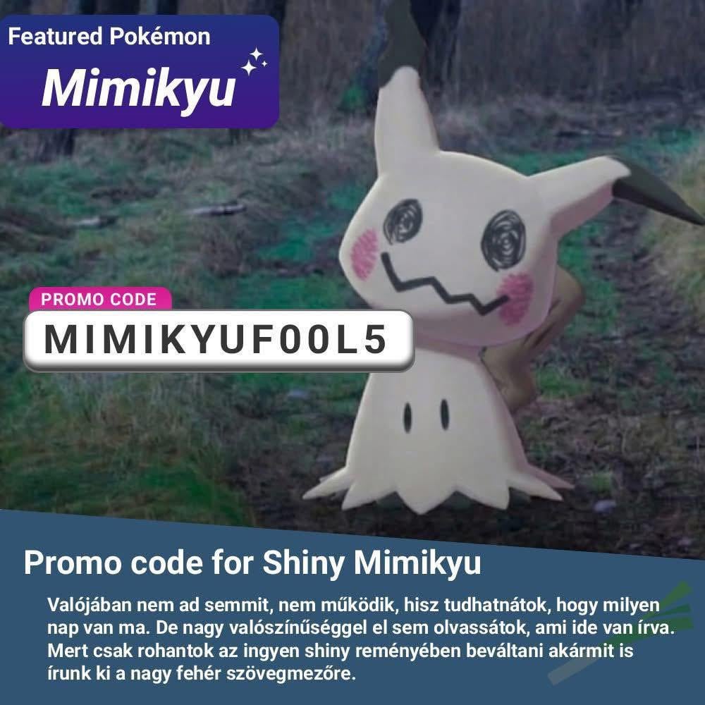 Mimikyu promo code
