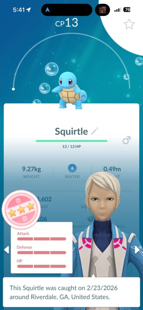 What is your lowest CP Perfect Pokémon?