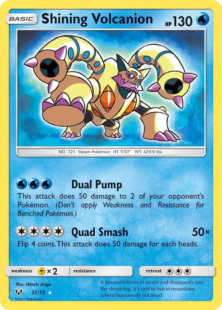 Shiny Volcanion has been released today, over eight years after it first appeared in the TCG!