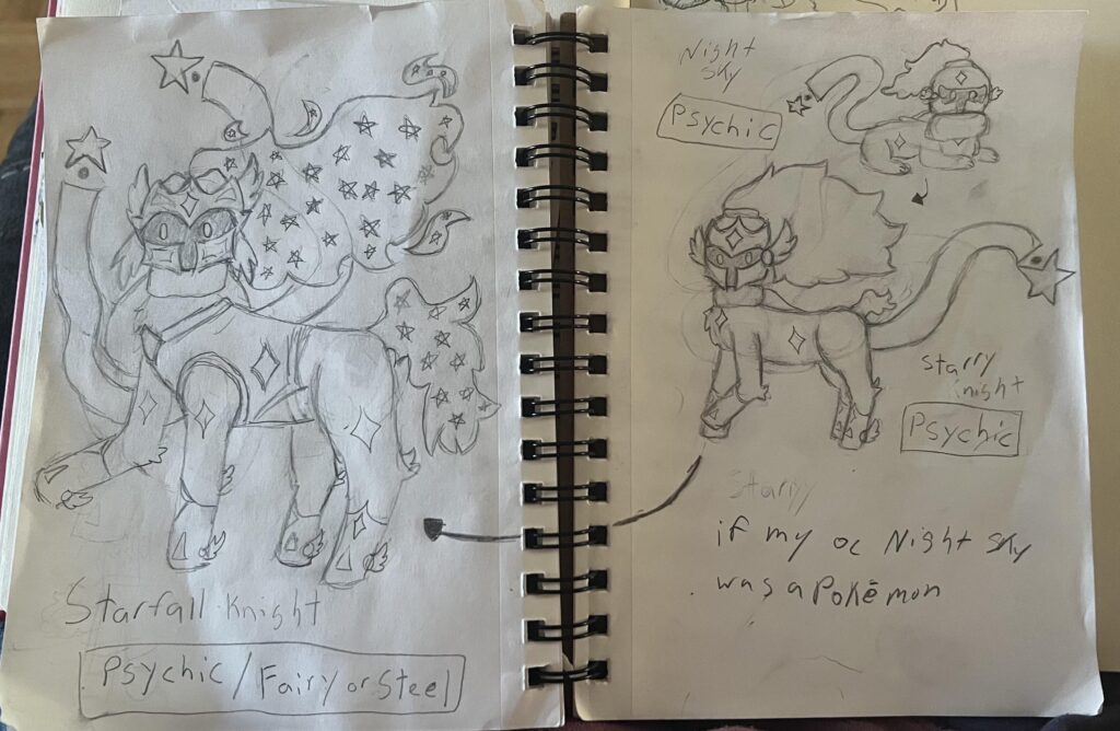 If my oc night sky was a Pokemon