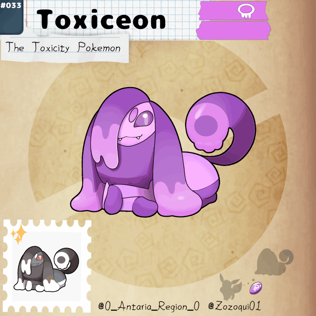Oh, it seems that you found another evolution stone! Try the Poison Stone on Eevee and meet: Toxiceon! A Poison-Type Eeveelution