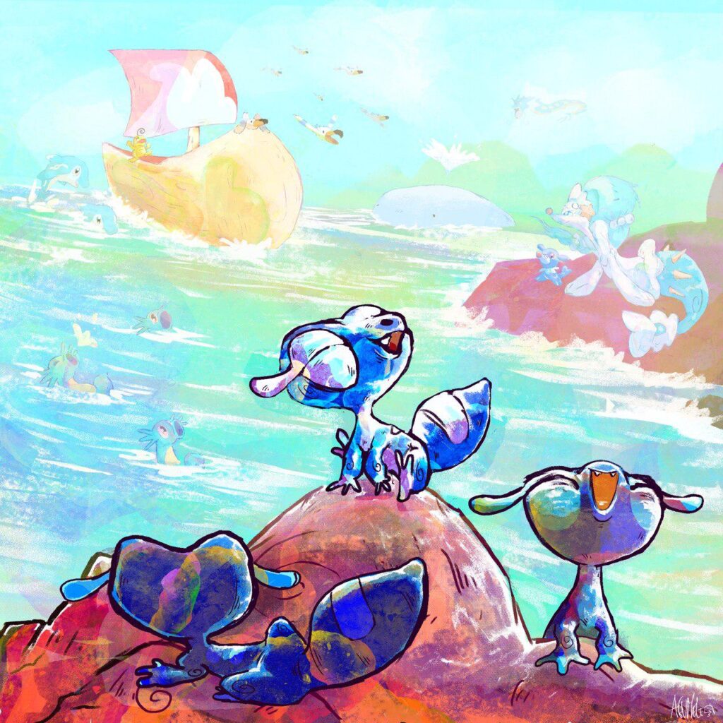 [OC] Gecqua enjoyng a Sunny day