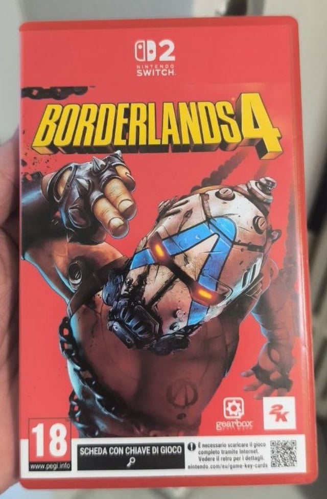 Borderlands 4 switch 2 physical Copy discovered(likely manufactered in 2025)
