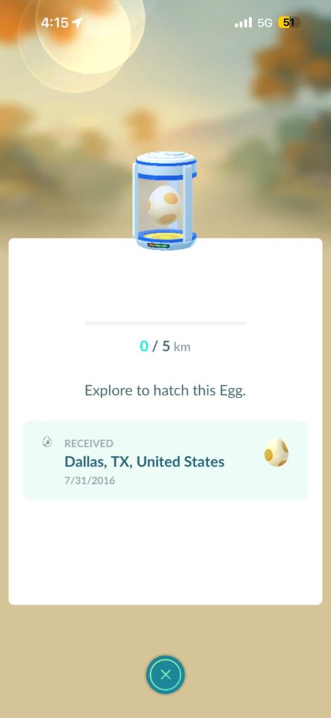 Recently logged into my old account, check out the date on this egg