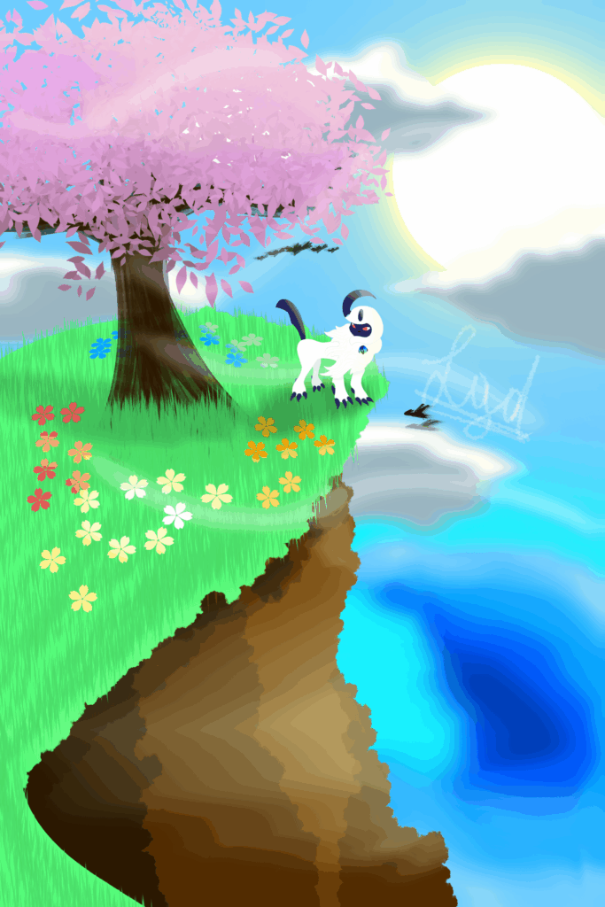 [OC] Absol chilling cliffside