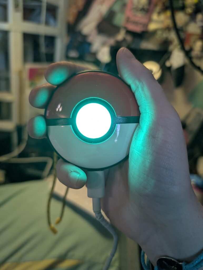 Bright light while charging?