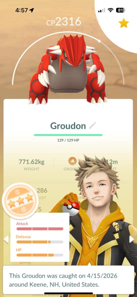 MY FIRST LEGENDARY RAID POKEMON