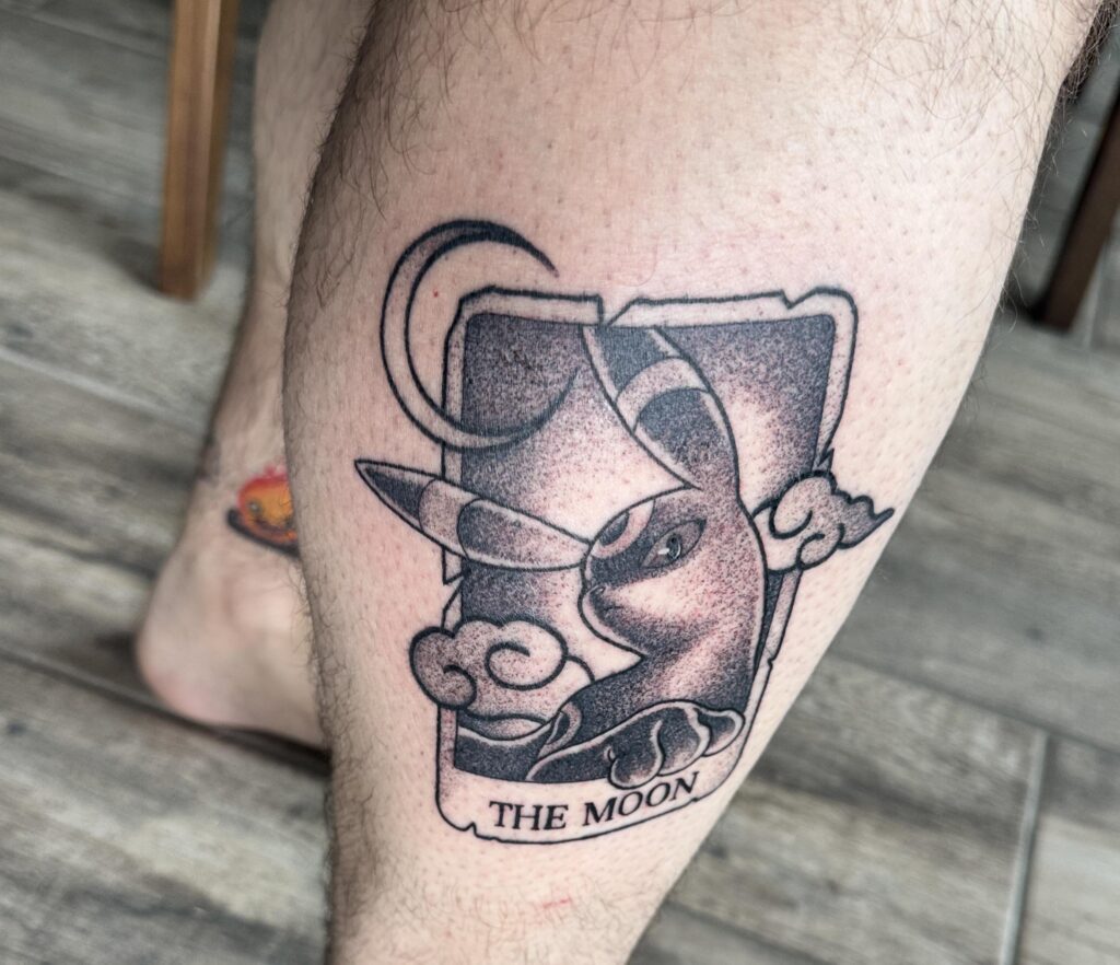 My fresh Umbreon tattoo!