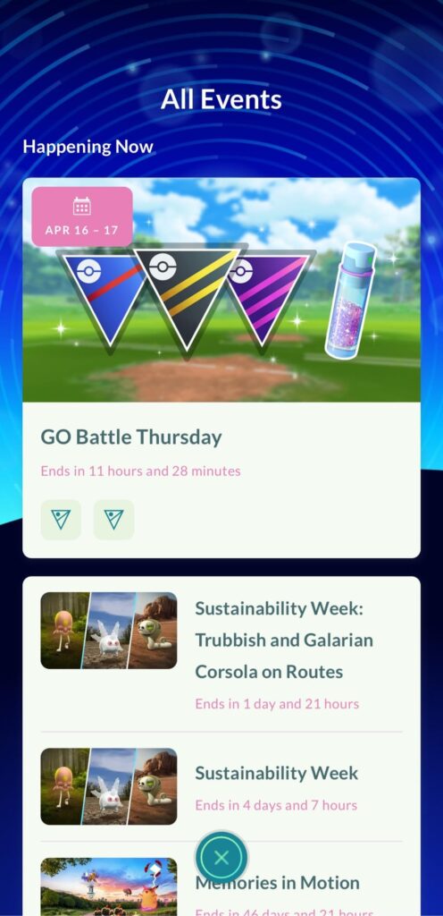 New Events / Research Tab UI