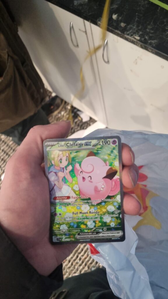 Havent opened pokemon since i was like , bought 2 packs today for fun