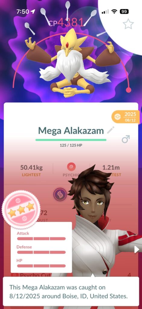 Finally! I can mega evolve my Hundo Alakazam!