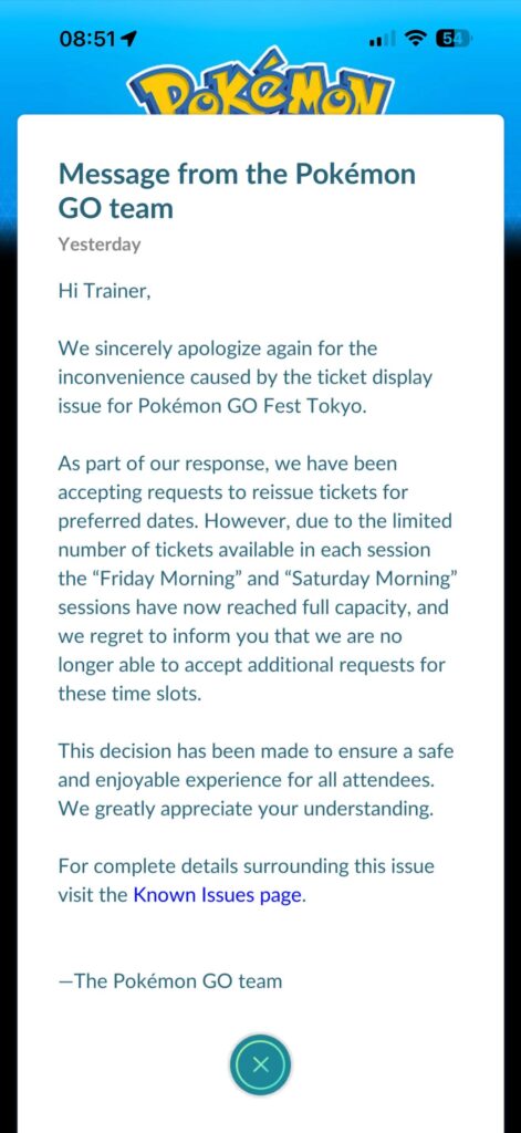 Go Fest Tokyo - friday and saturday morning have no capacity anymore.