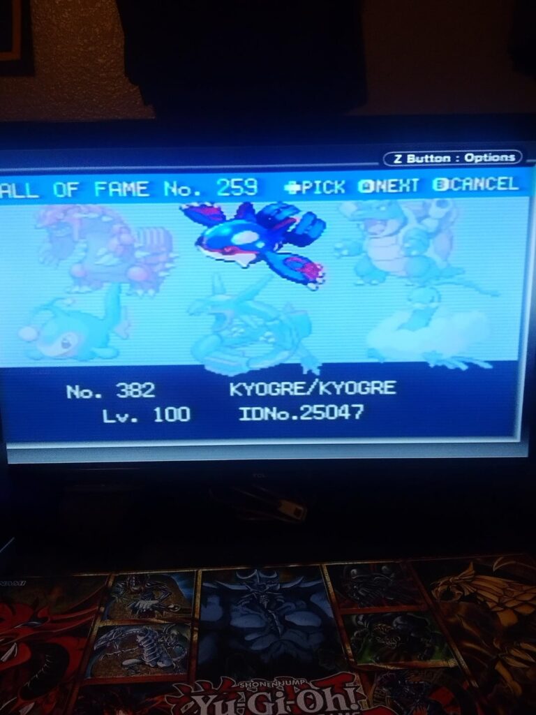 Leaf Green - Lorelei's plushies and 259 elite four victories