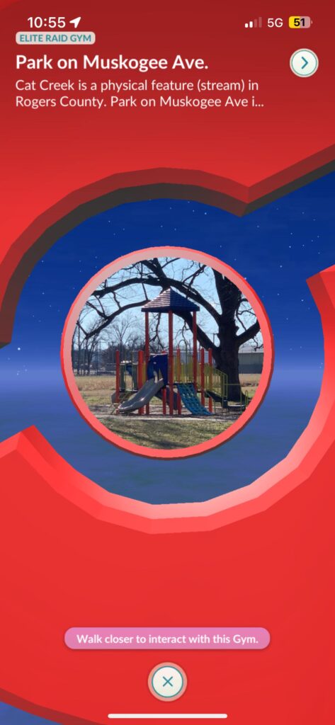 Someone in Claremore OK take down this gym for my daily coins ?